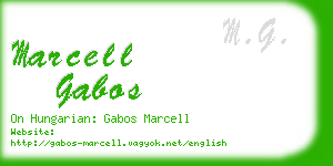 marcell gabos business card